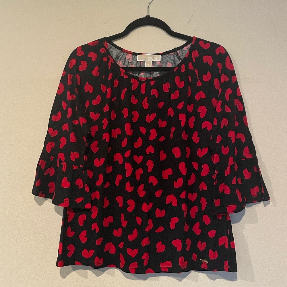 Michael Kors hearts black top